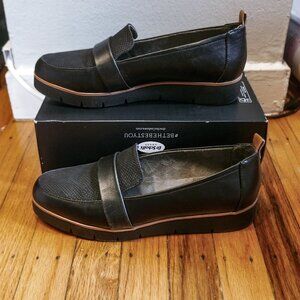 Dr. Scholl's Black Snake Webster Loafer Size 8.5